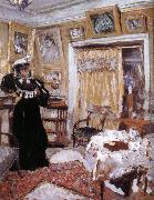 Edouard Vuillard Wear black clothes woman painting